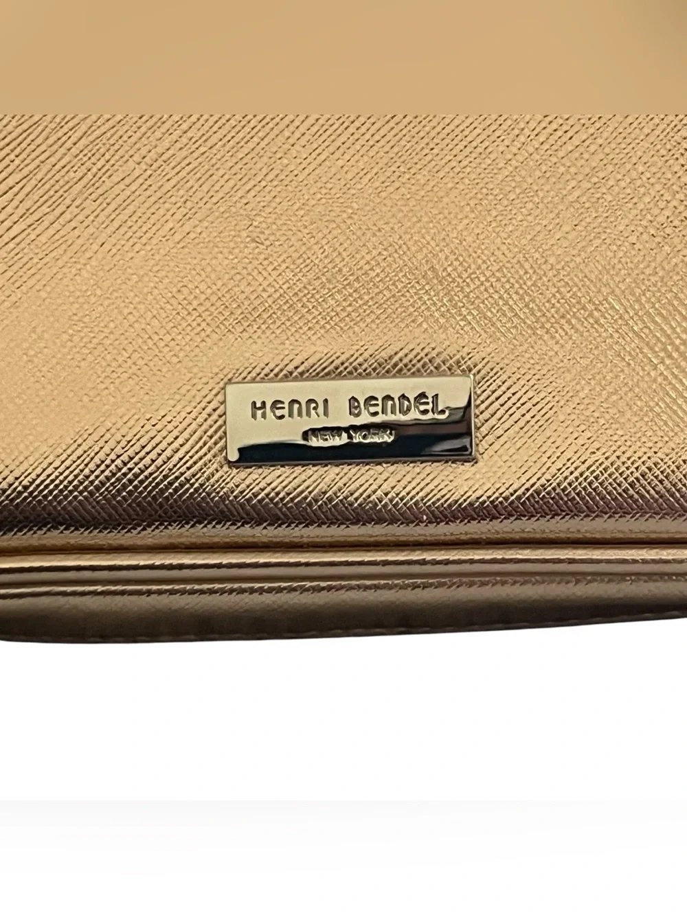 Rare Vintage Henri Bendel New York Metallic Gold Travel‎ Jewelry Organizer Case